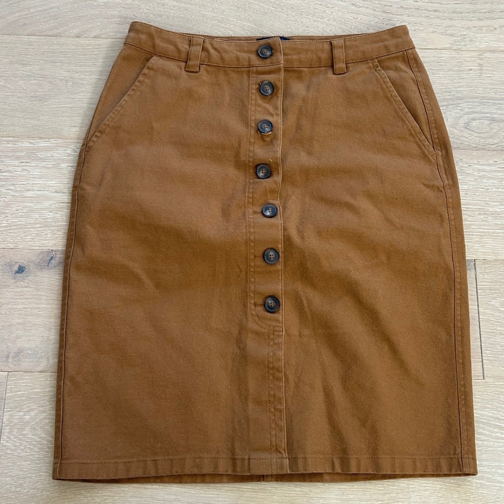 Pendleton Utility Canvas Skirt Womens Size 10 Heritage Academia Prairiecore Midi